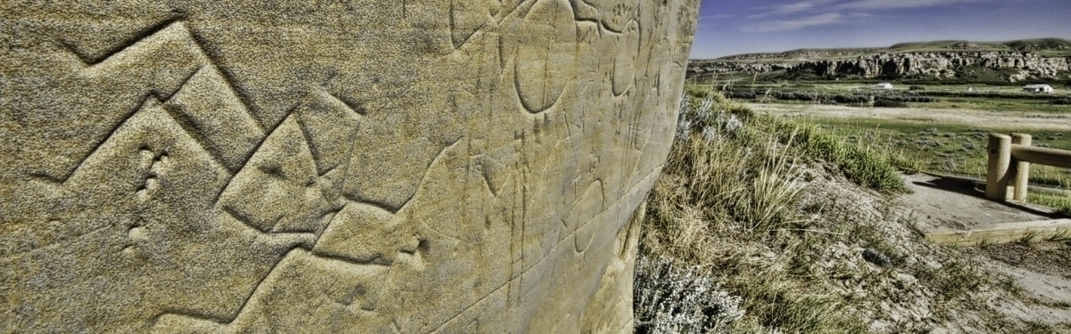Writing on Stone walking tour
